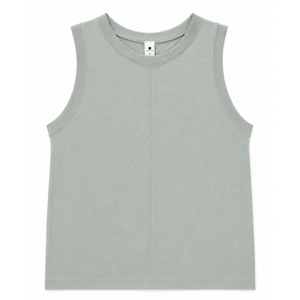 Yogalicious Seamless Bridgett Tank Women's Medium Sage Green Athletic Top